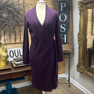 Banana republic eggplant sweater dress
